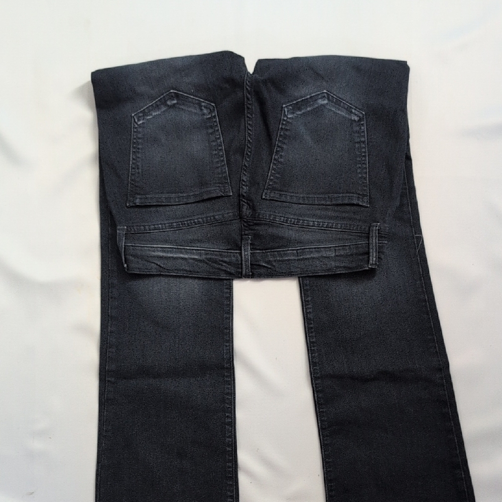 Classic Dark Blue Women's Stretch Jeans - Picture 2 of 6